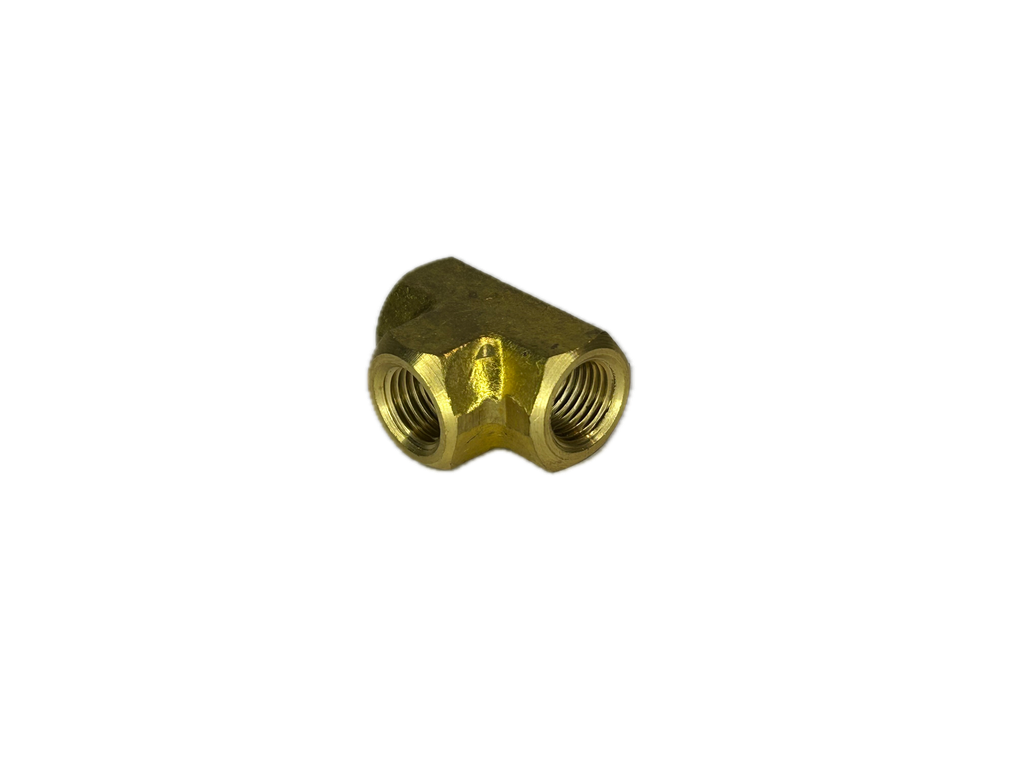 Tee latón, 1/4 NPT Hemb, ISC