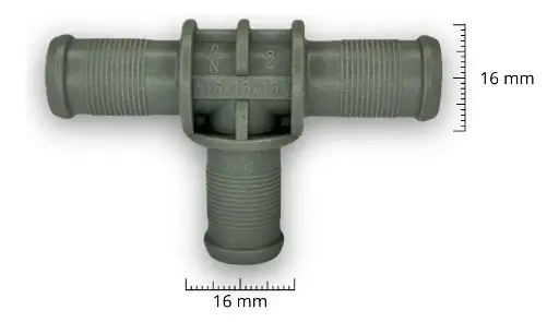 [5000-1616] Tee nylon anticongelante 16x16x16, TAC09004